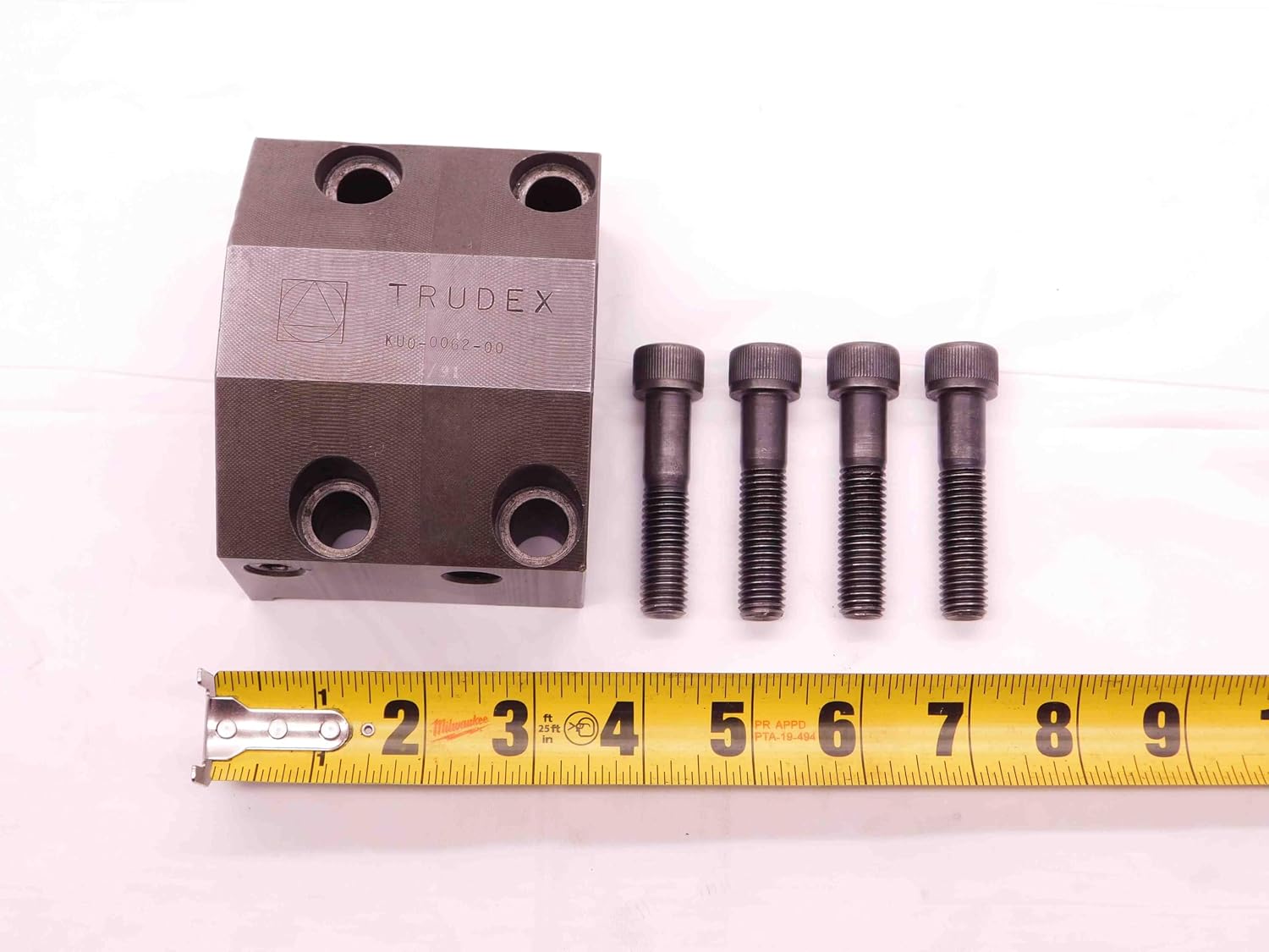 TRUDEX 1 1/2 I.D. Lathe Boring BAR Turret 45mm X 80mm Bolt Pattern KU0-0062-00 - BR10127BW5