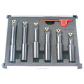 HHIP 1001-0711 Pro Series 6 Piece 5/8' Round Shank Indexable Boring Bar Set