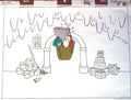 Babar and Father Christmas Original Animation Cel of Babar the Elephant and Father Christmas