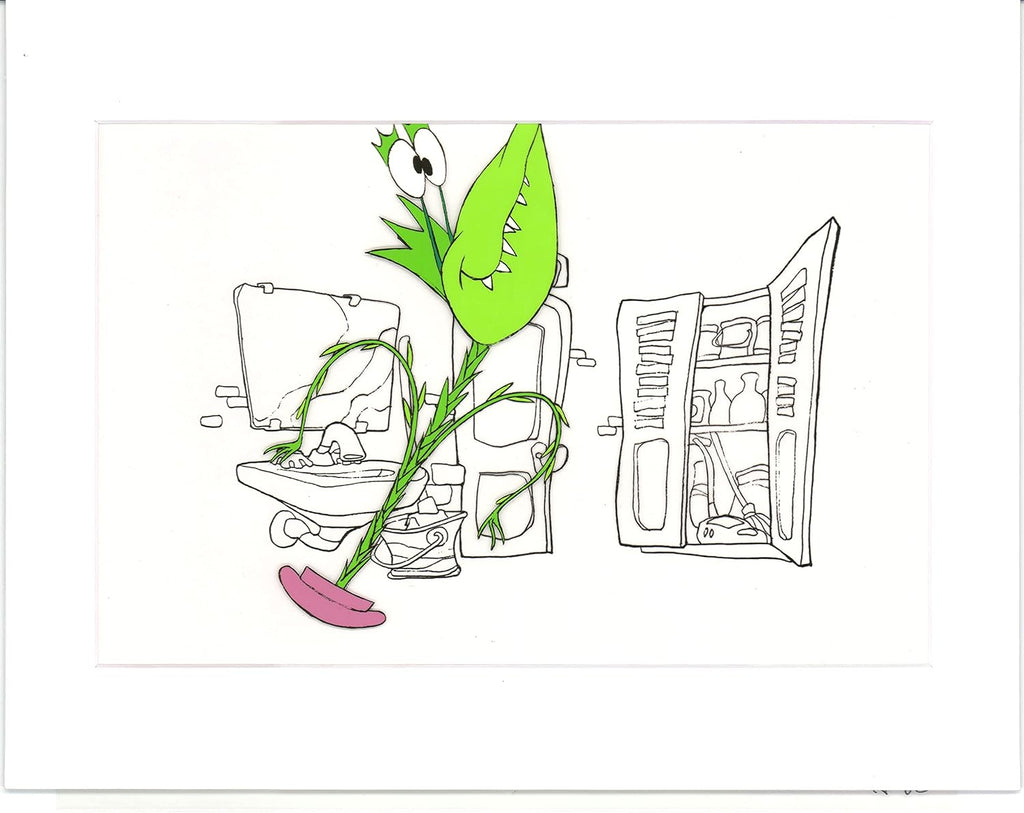 Little Shop of Horrors Junior Monster from Marvel Original Production Animation Cel 1991 b5605