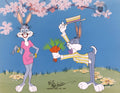 Bonnie & Bugs Bunny Looney Tunes Warner Brothers Limited Edition Animation Cel of 300 Signed by Friz Freleng