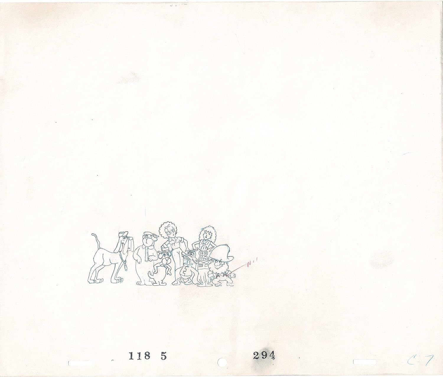 Yogi's Galaxy Goof-ups Production Animation Cel and Drawing from Hanna Barbera 1978 3