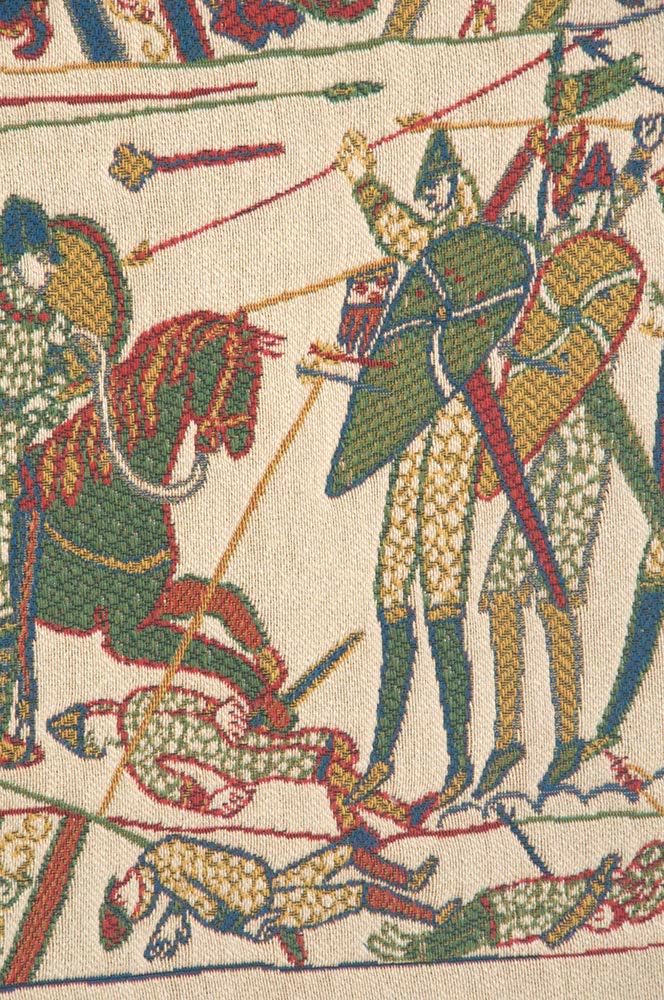 Charlotte Home Furnishings Tapestry Wall Hanging Bedroom Aesthetic 18X43 Bayeux The Battle Wall Art Tapestry Home Decor Colorful Boho Cotton Fabric Jacquard Woven Artisan Chic