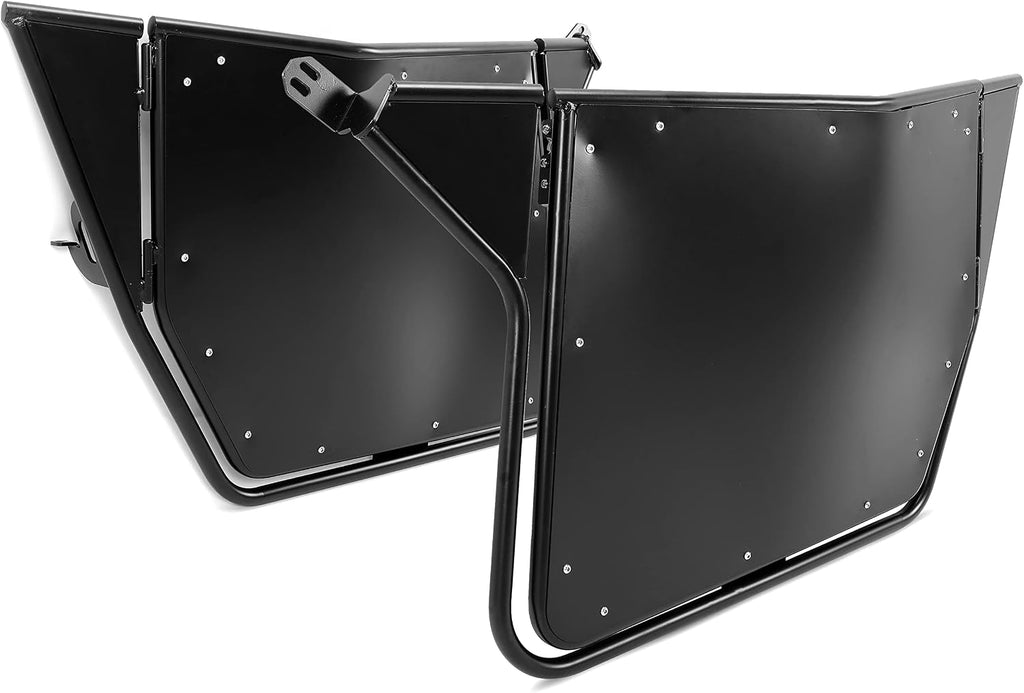 ALMULOO UTV Metal Doors w/Latches Compatible with 2008-2014 RZR 800 / RZR-S 800; 2011-2014 RZR XP 900; 2012-2021 RZR 570 2 Door Models Suicide Doors NOT FOR RZR-4