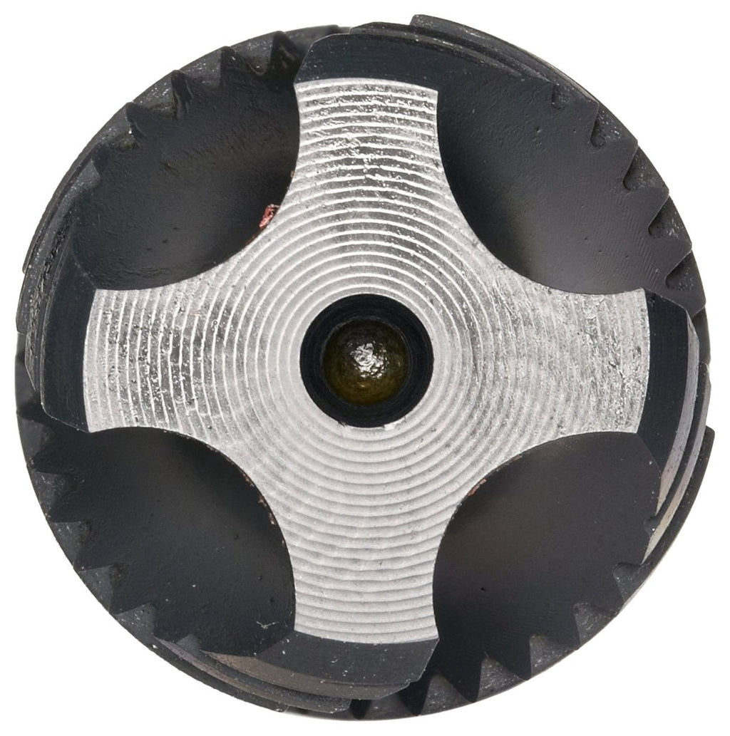 Dormer E043 Powdered Metal Pipe Tap, Spiral Flute, BSP, Black Oxide Finish, Round Shank with Square End, Modified Bottoming Chamfer, 1/2'-14 Thread Size