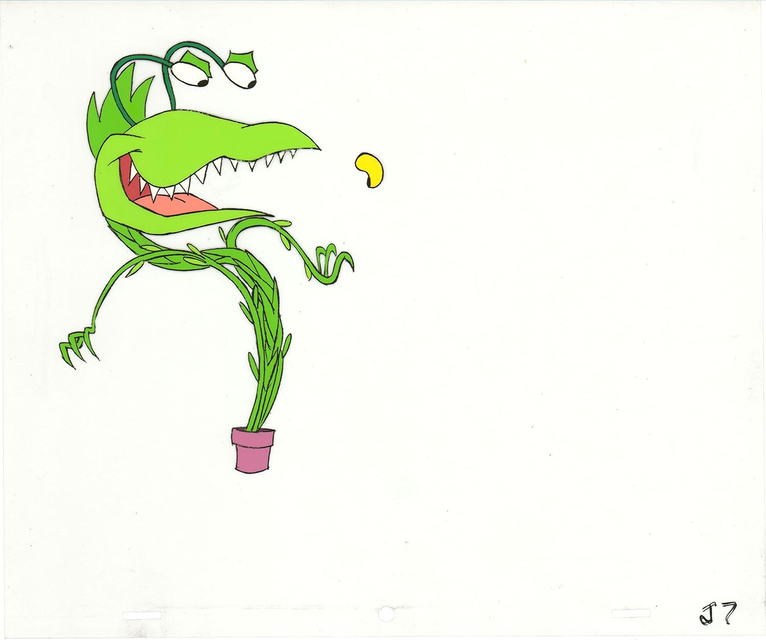 Little Shop of Horrors Junior Monster from Marvel Original Production Animation Cel 1991 b5589