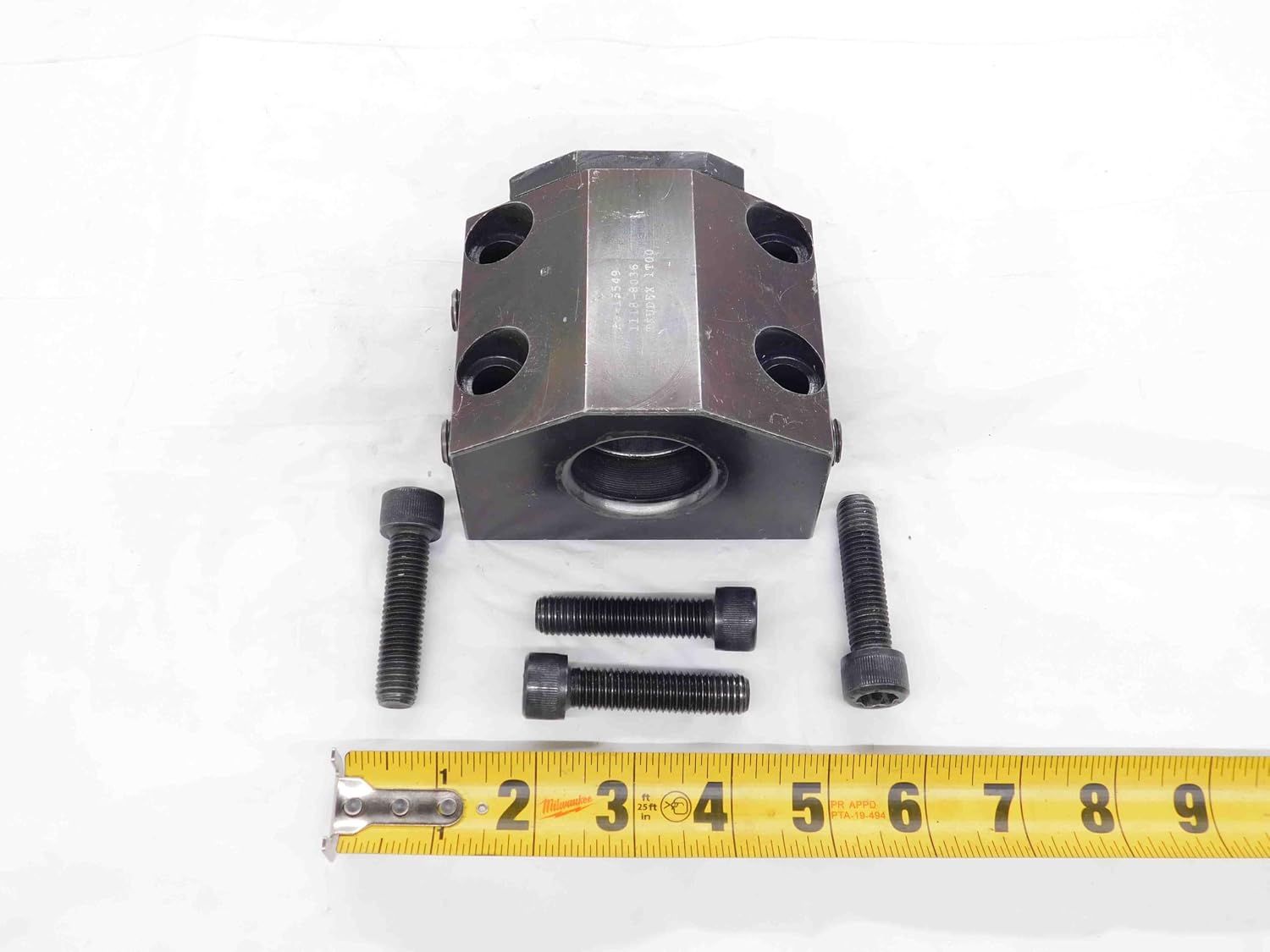 TRUDEX 1 1/2 ID Boring BAR Lathe Tool Holder Block 45mm X 80mm Bolt Hole Pattern - DM1739AJ5