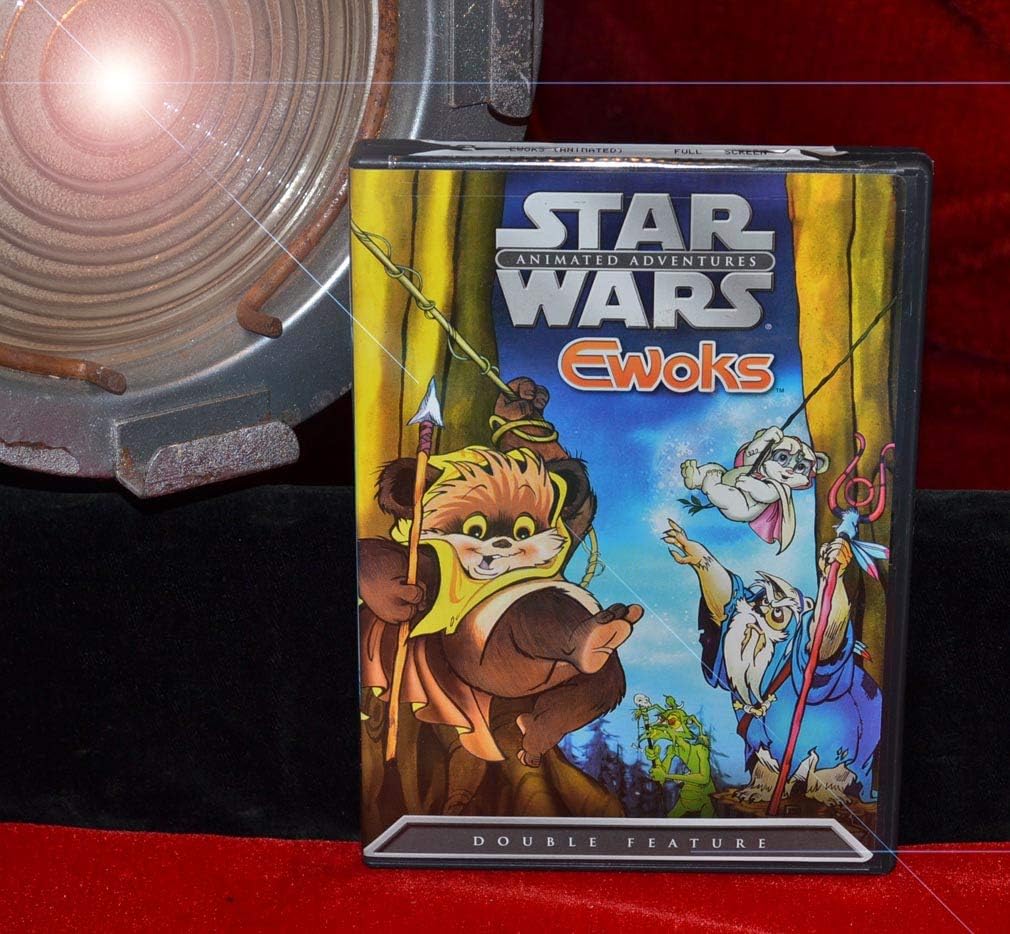 'Star Wars' hand-painted EWOKS Animation Cel and original art, RARE Ewok TV series DVD, UACC, COA, Frame