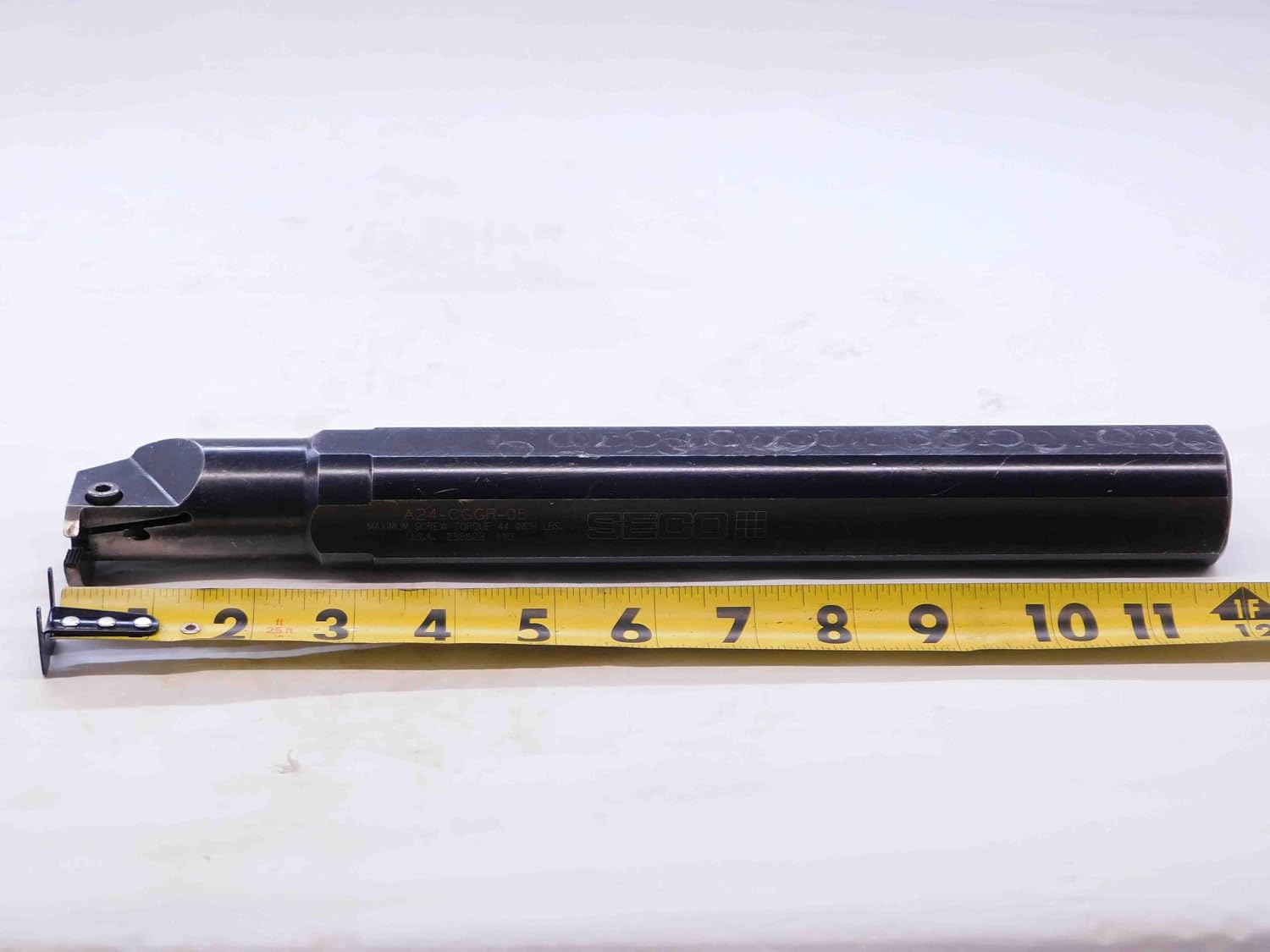 SECO 1 1/2 Shank Dia A24-CGGR-05 12' OAL INDEXABLE COOLANT Thru Boring BAR 1.5 - NS2851BU5