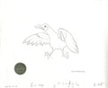 Watership Down 1978 Production Animation Cel Drawing of Kehaar with Linda Jones Seal and Certificate of Authenticity 011-005