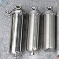 Thread/Clamp DN20 Front Filter SS304 Stainless Steel Water Tap Pipe Central Water Purifier Pre-filter with Drain Outlet - (Thread Specification: 10inch QuickClamp)