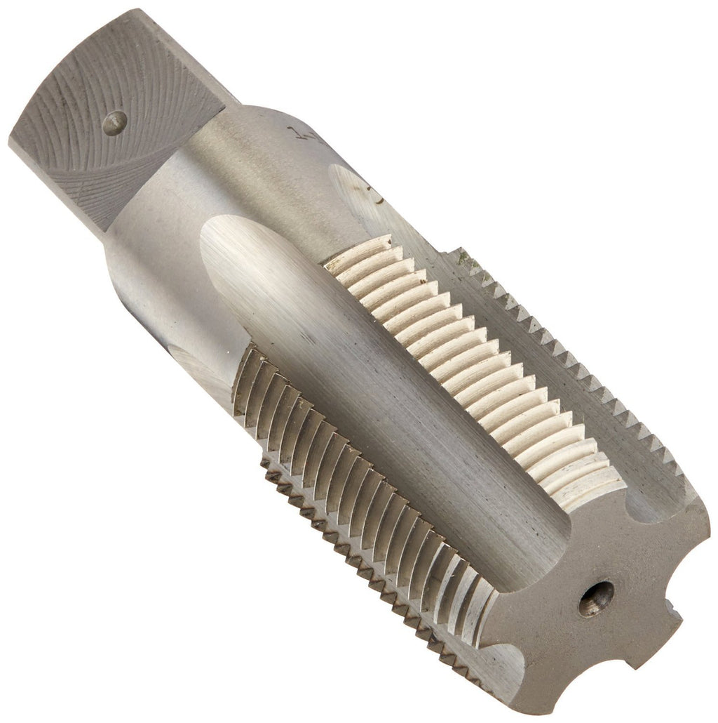 Drill America 1/2'-14 NPS High Speed Steel 4 Flute Straight Pipe Tap (Pack of 6), DWT Series