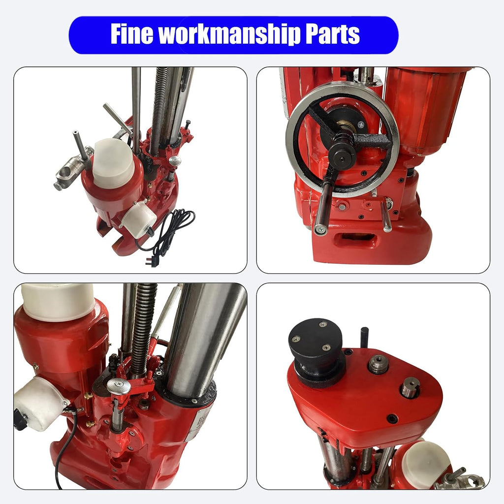 220V Cylinder Boring Machine Manual & Auto Honing & Cylinder Repair Equipment, 2.56-5.5' Boring Dia, 11.8' Max Depth, Professional Engine Rebuilding Borer for Automotive Tractor Motorcycle