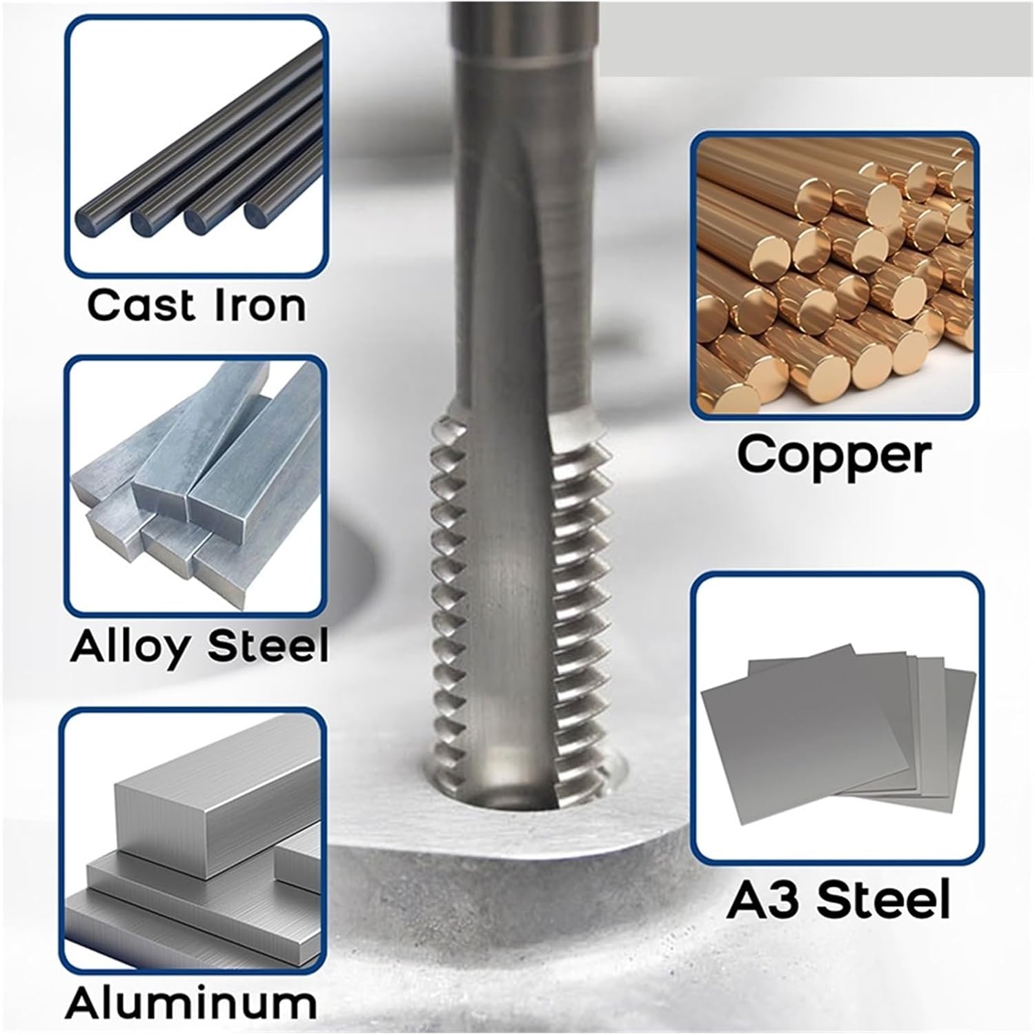 Pipe Tap Set 3/4-18 UNS Tap and Die Set Right Hand, 3/4 X 18 Machine Thread Taps Round Dies Mixer for Water Pipes