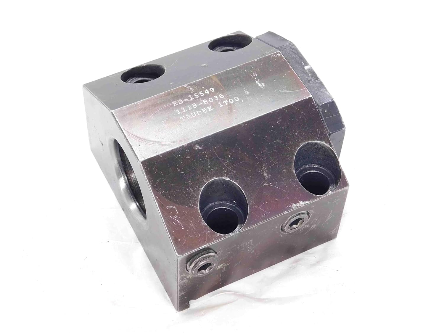 TRUDEX 1 1/2 ID Boring BAR Lathe Tool Holder Block 45mm X 80mm Bolt Hole Pattern - DM1739AJ5