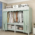 Portable Closet with Cover, Heavy-Duty Portable Wardrobe Closet, 2000lbs Weight Capacity, Foldable Garment Rack for Hanging Clothes and Coats(130cm/51in)