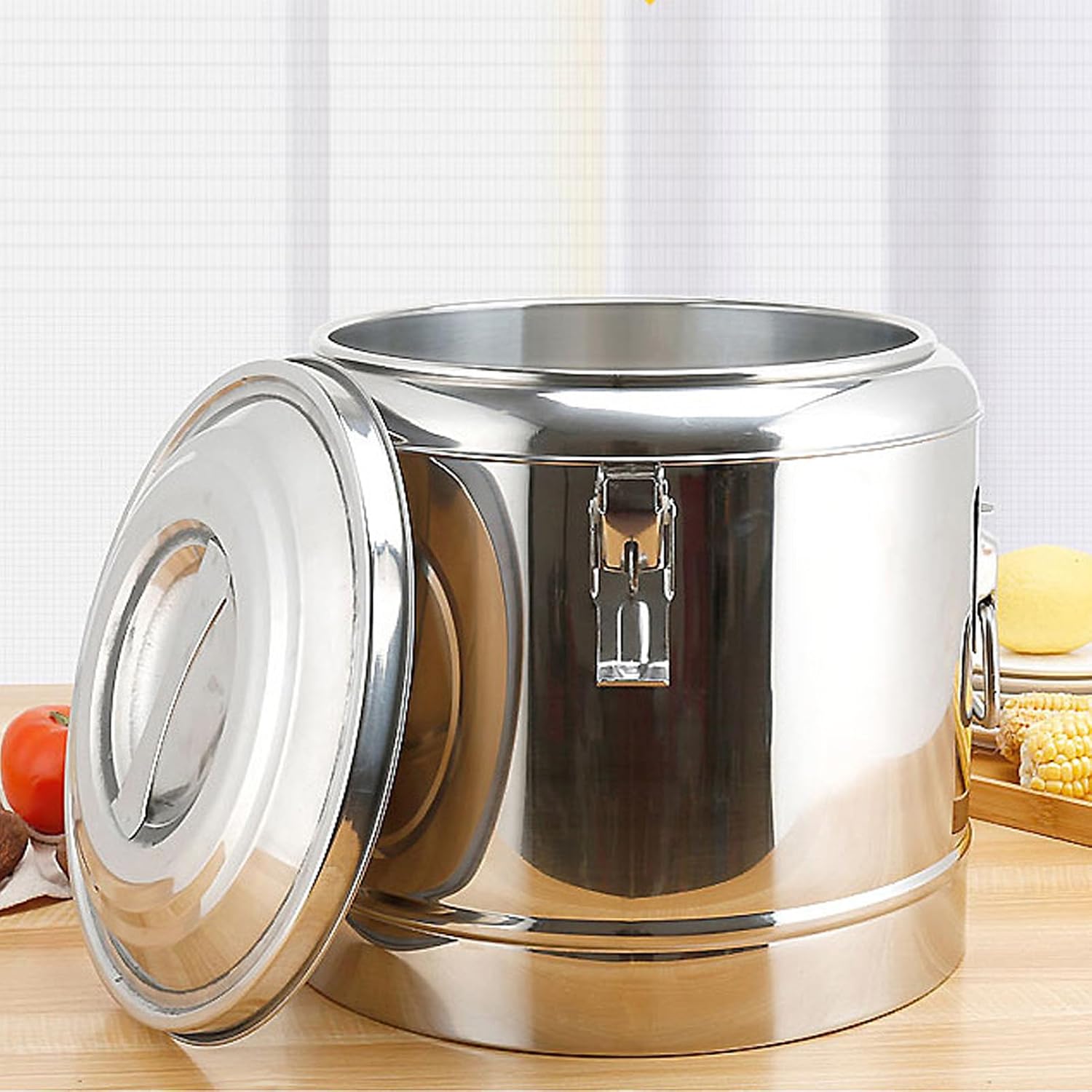 Stainless Steel Insulated Beverage Dispenser, Insulated Thermal Hot and Cold Coffee Carafe Drink Dispenser, Large Capacity, for Hot Water Tea Milk (30L)