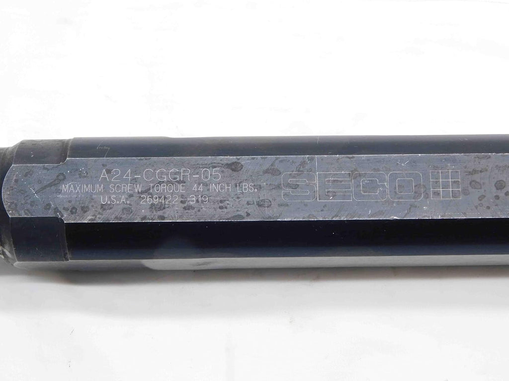 SECO 1 1/2 Dia A24-CGGR-05 COOLANT INDEXABLE Boring BAR LC..1605.. Inserts 1.5 - NS3966BU5