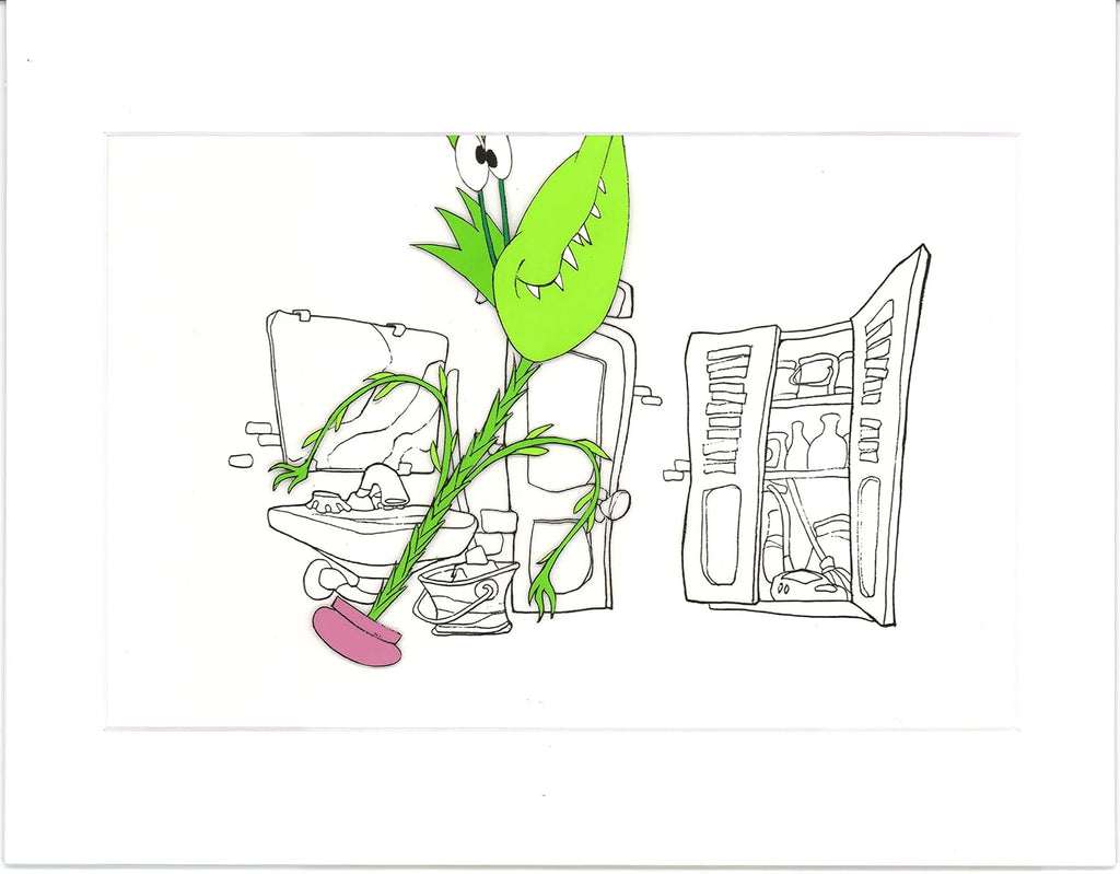 Little Shop of Horrors Junior Monster from Marvel Original Production Animation Cel 1991 b5604