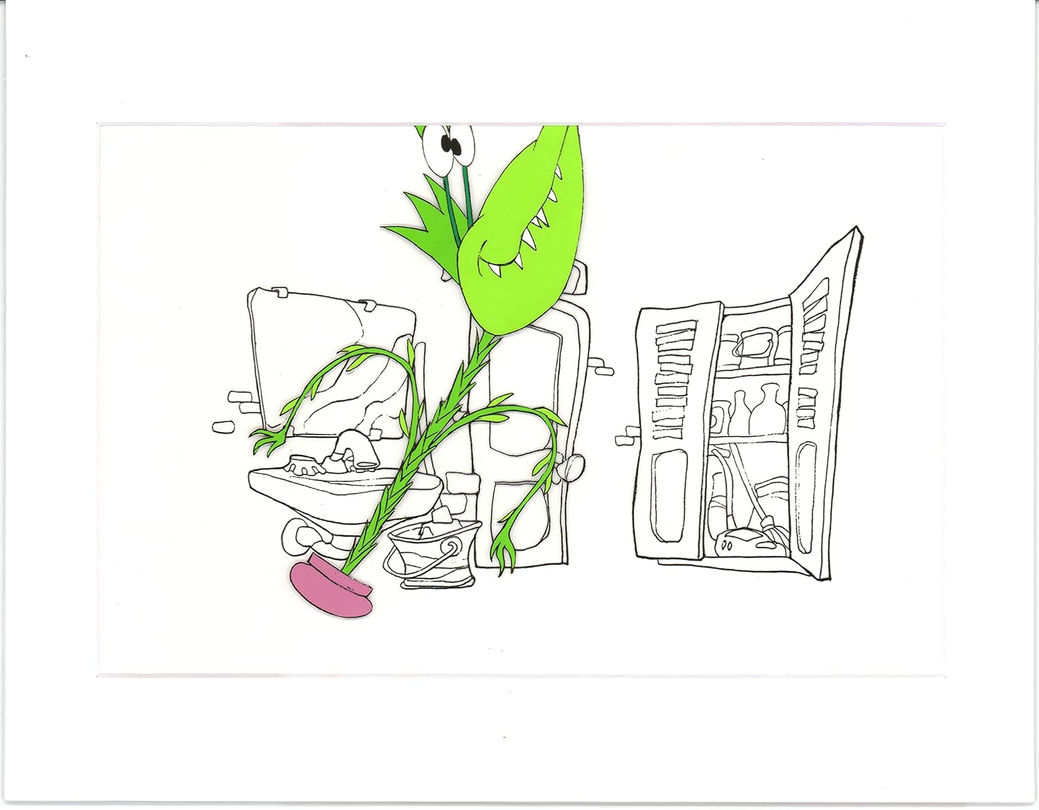 Little Shop of Horrors Junior Monster from Marvel Original Production Animation Cel 1991 b5604