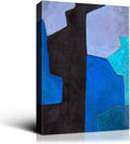 Denzoer Canvas Wall Art Geometry Abstract Painting Prints Wall Decor Contemporary Painting with Gallery Wrap Modern Artwork Pictures Framed for Living Room | Ready to Hang - 36x46 inches