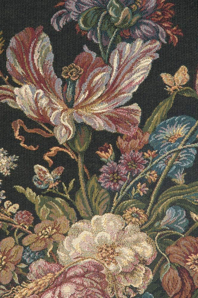 Charlotte Home Furnishings Inc. Flower Bouquet Italian Tapestry Wall Hanging 28 X 24 Inch Viscose Cotton & Polyester Blend Wall Art Perfect for Home Decor & Wall Decor By Alberto Passini