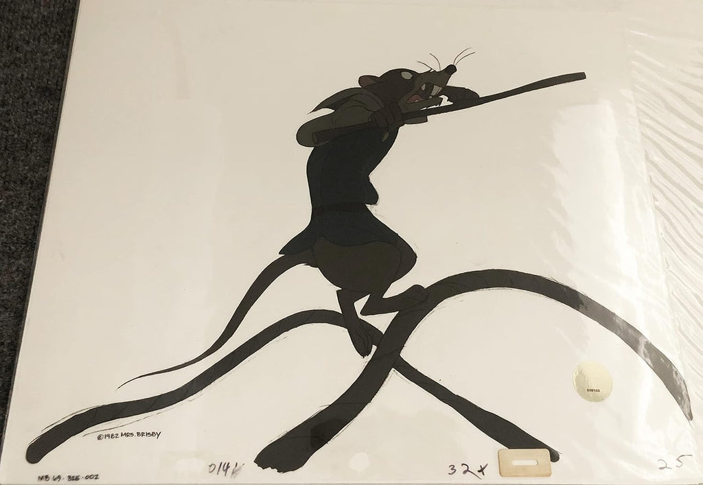 Don Bluth Secret of NIMH Justin 1982 Original Production Animation Cel Used to Make the Cartoon 325-002