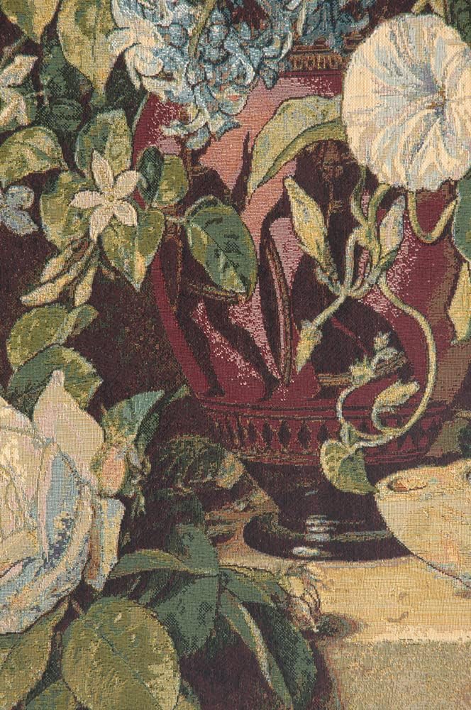 Charlotte Home Furnishings Inc. Large Flowers Piece Italian Tapestry Wall Hanging 54 X 37 Inch Viscose Cotton & Polyester Blend Wall Art Perfect for Home & Wall Decor By Alberto Passini