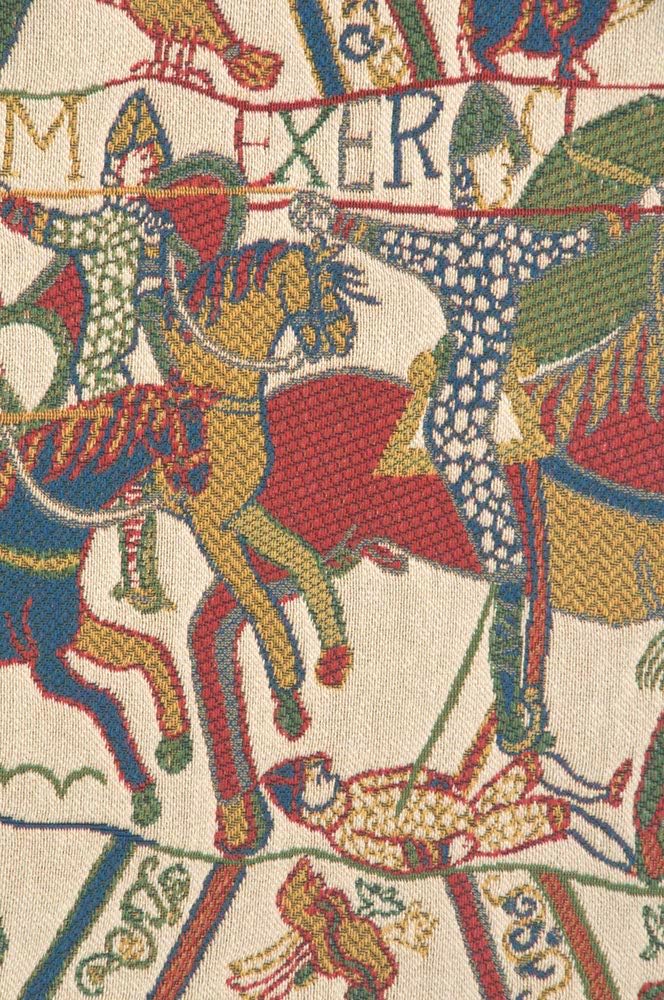 Charlotte Home Furnishings Tapestry Wall Hanging Bedroom Aesthetic 18X43 Bayeux The Battle Wall Art Tapestry Home Decor Colorful Boho Cotton Fabric Jacquard Woven Artisan Chic