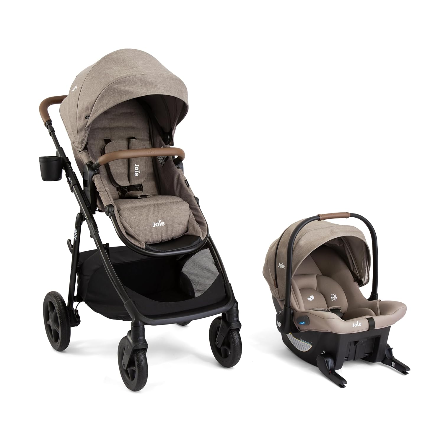 Joie Baby, Ginger DLX Stroller and Mint Latch Car Seat, Travel System (Mocha)