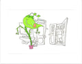 Little Shop of Horrors Junior Monster from Marvel Original Production Animation Cel 1991 b5611