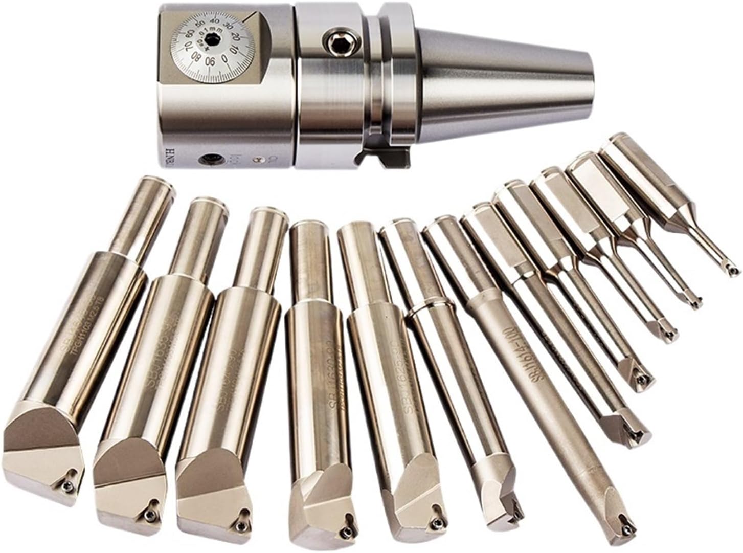 BT30 BT40 BT50 NT30 NT40 NT50 R8 MT4 SK40 NBJ16 Boring NBJ16 Boring Head with 8pcs Boring Bars or 12 pcs(12pcs,MTA3-NBJ16)