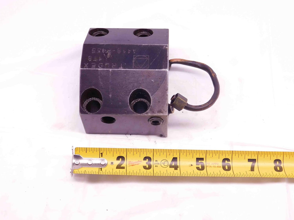TRUDEX 1 1/2 ID Boring BAR Turret Tool Holder Block 45mm X 80mm Bolt Pattern - DM0803BY4