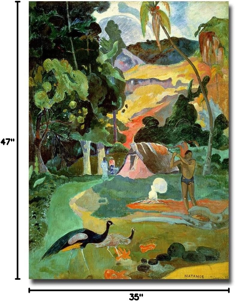 Trademark Fine Art Matamoe by Paul Gauguin Canvas Wall Art, 35x47-Inch