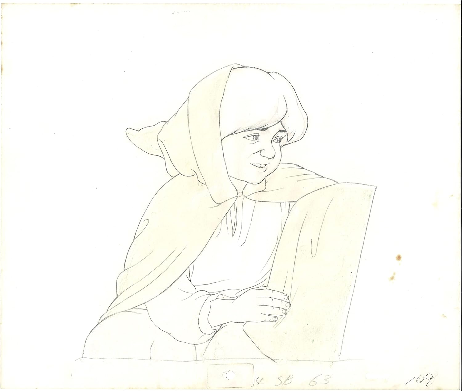 Lord of the Rings Ralph Bakshi 1978 Frodo Baggins And Samwise Gamgee Production Animation Cel And Drawings Tolkien
