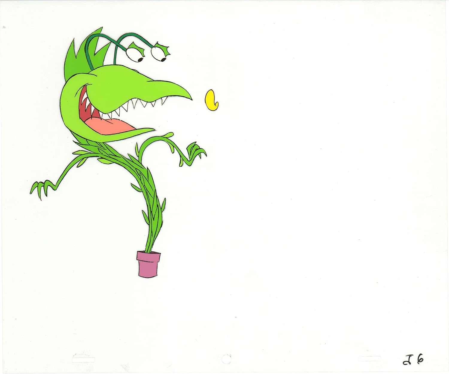 Little Shop of Horrors Junior Monster from Marvel Original Production Animation Cel 1991 b5588