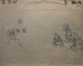 WIZARDS - 1977 ANIMATION CEL LAYOUT DRAWING of Avatar, Elinore and the President. Directed by Ralph Bakshi