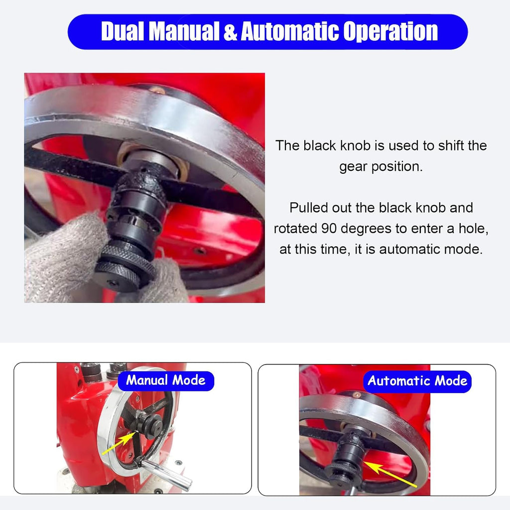 220V Cylinder Boring Machine Manual & Auto Honing & Cylinder Repair Equipment, 2.56-5.5' Boring Dia, 11.8' Max Depth, Professional Engine Rebuilding Borer for Automotive Tractor Motorcycle