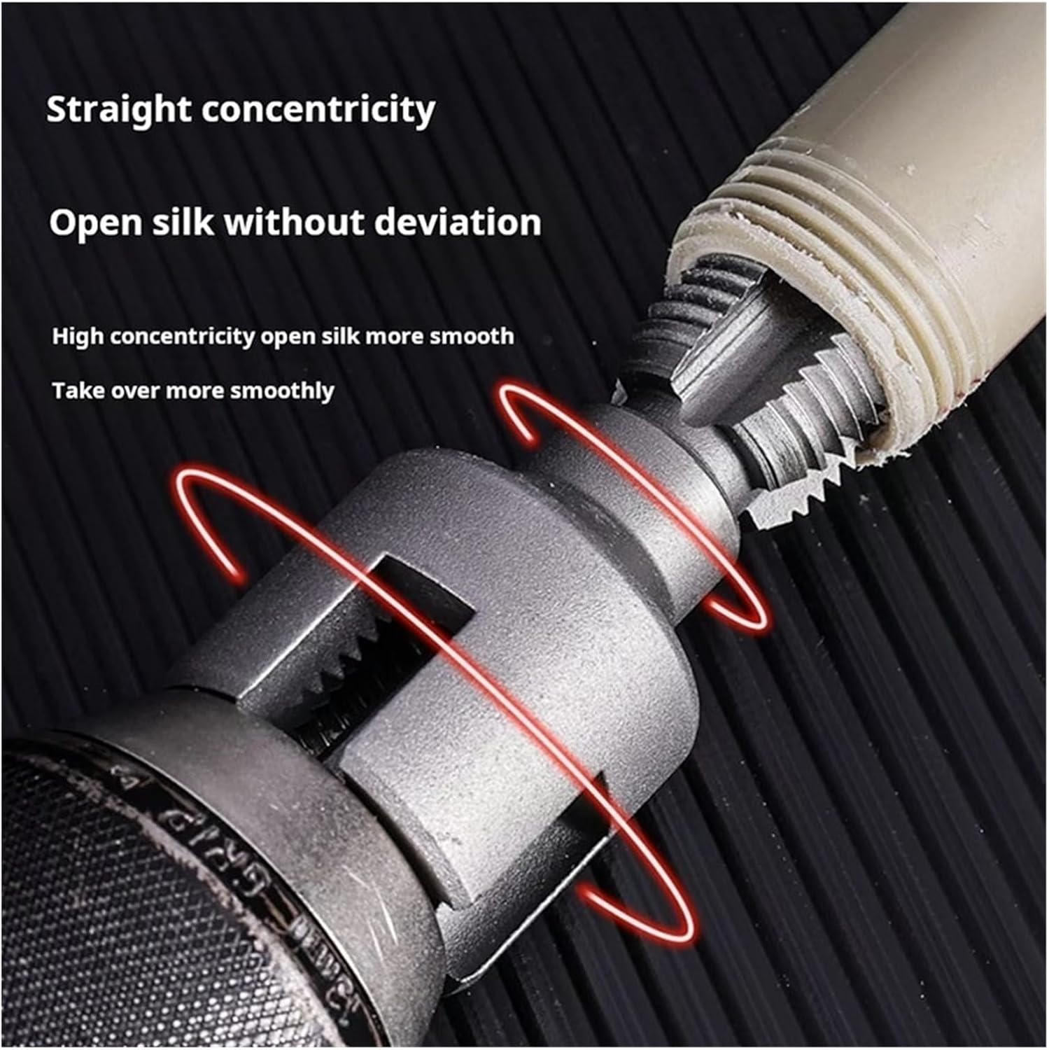 Four-to-six-Point Water Pipes are Universal Thread Cutting Tools Water Pipe Tap and Die Set Plumbing Tools Hand Tool for Pipes, Faucets(DN15)