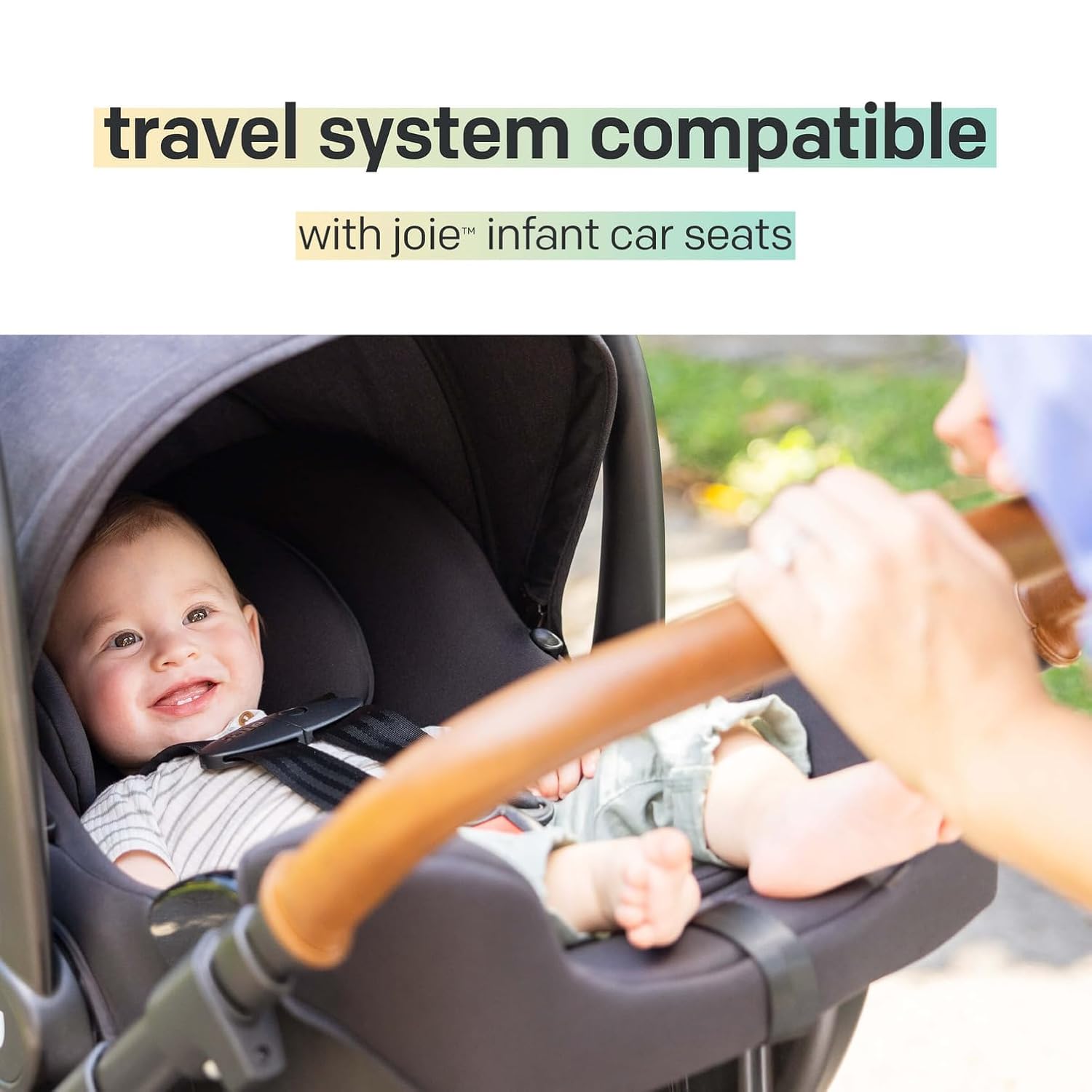 Joie Baby, Ginger DLX Stroller and Mint Latch Car Seat, Travel System (Mocha)