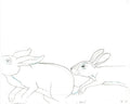 Watership Down 1978 Production Animation Cel Drawing with Linda Jones Enterprise Certificate of Authenticity 22-6