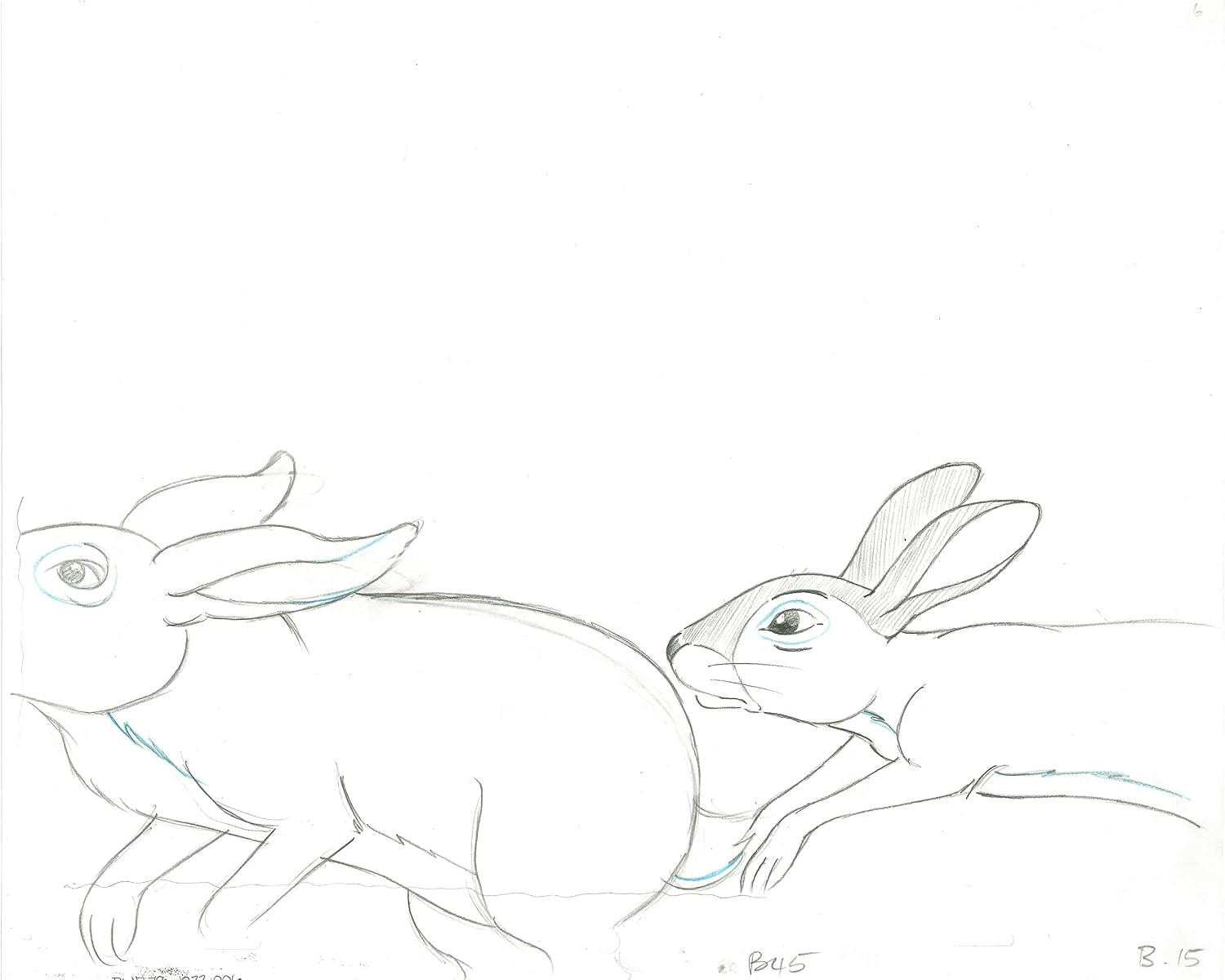 Watership Down 1978 Production Animation Cel Drawing with Linda Jones Enterprise Certificate of Authenticity 22-6