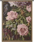 Charlotte Home Furnishings Inc. Pink Peonies Italian Tapestry Wall Hanging 35 X 25 Inch Viscose Cotton & Polyester Blend Wall Art Perfect for Home Decor & Wall Decor By Alberto Passini