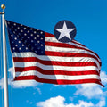 American Flag - Heavy-Duty US Flag - Embroidered Stars - Nylon USA Flag Built for Outdoors - Sewn Stripes - UV Protection - Brass Grommets (12x18 ft)