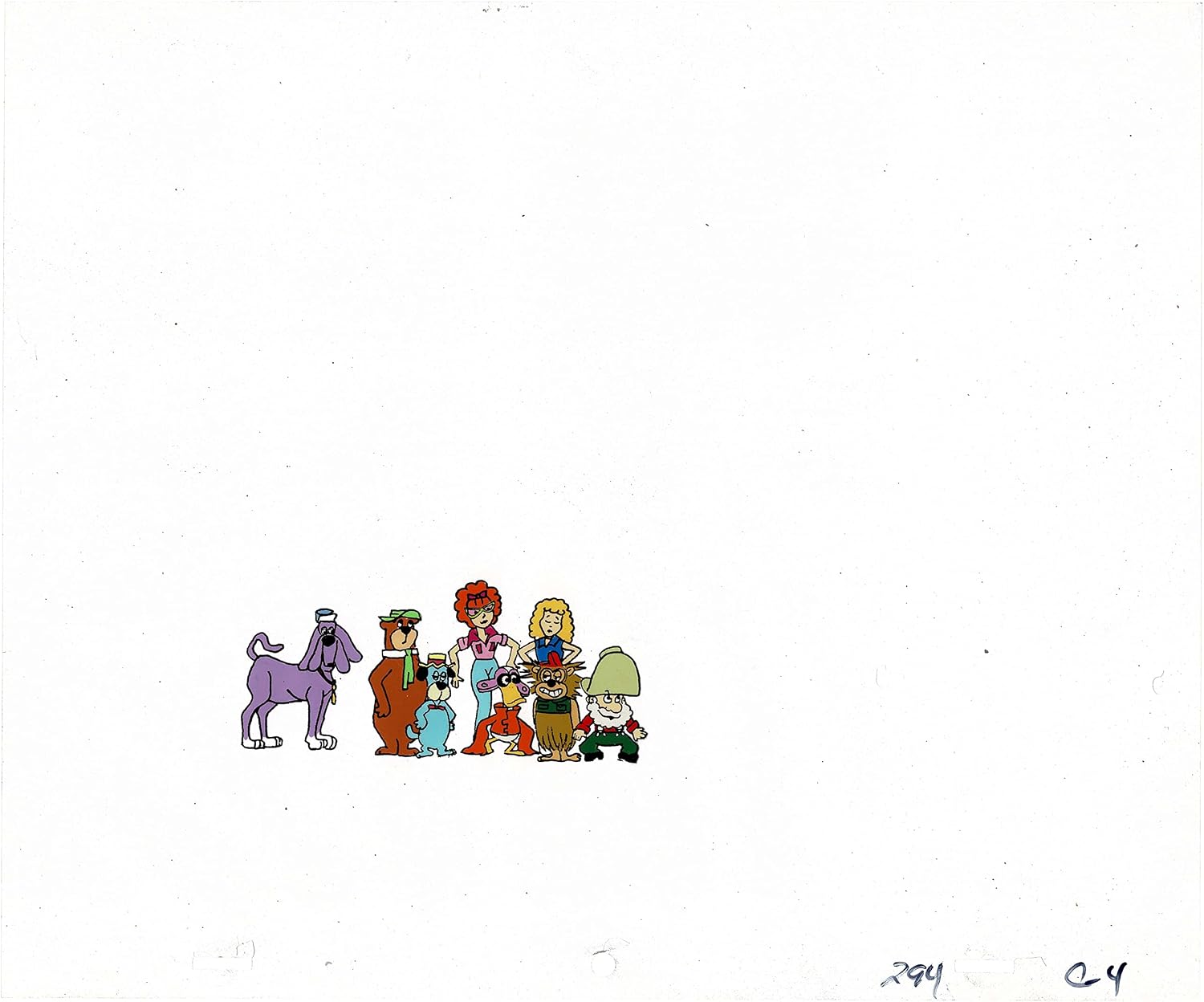 Yogi's Galaxy Goof-ups Production Animation Cel and Drawing from Hanna Barbera 1978 4
