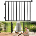 Avalution Deck Fence Gate Outdoor,38' H x 48' W, Metal Fence Gate Kit,Heavy Duty Outdoor Gates with Hinges and Latch,Anti-Rust Deck Gates for Decks,Patio,Garden,Yard,Residential Fences
