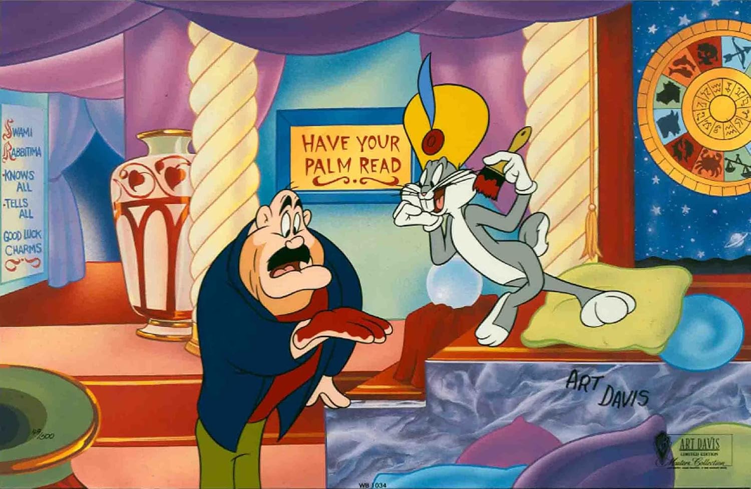 Bugs Bunny Bowery Bugs Looney Tunes Warner Brothers Limited Edition Animation Cel of 500 Signed by Art Davis