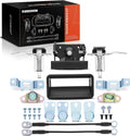 A-Premium Tailgate Rebuild Kit Compatible with Chevrolet & GMC Models - C1500, C2500, C3500, K1500, K2500, K3500, Rear Tailgate Parts Metal Handle Bezel Latch Cable Hinge Bolts (Pack of 27)