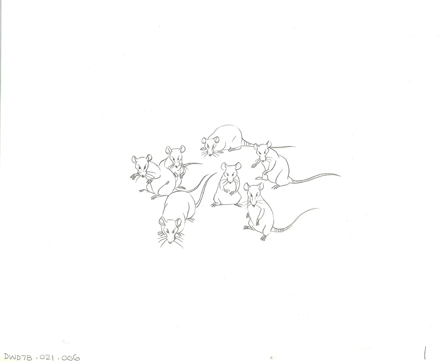 Watership Down 1978 Production Animation Cel Drawing with Linda Jones Enterprise Certificate of Authenticity 21-6