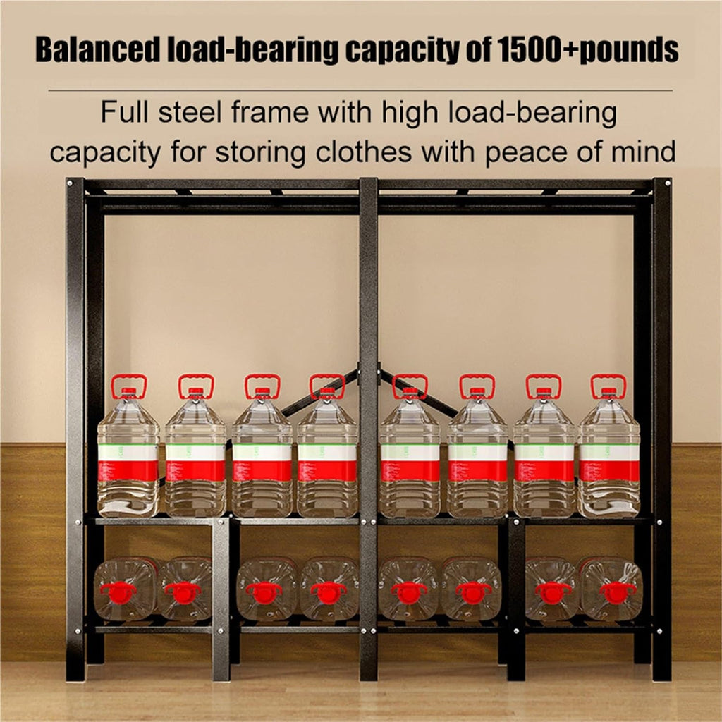 Portable Wardrobe Closet Rack, Foldable Garment Rack With Cover,For Hanging Clothes For Bedroom(100 * 50 * 170CM)